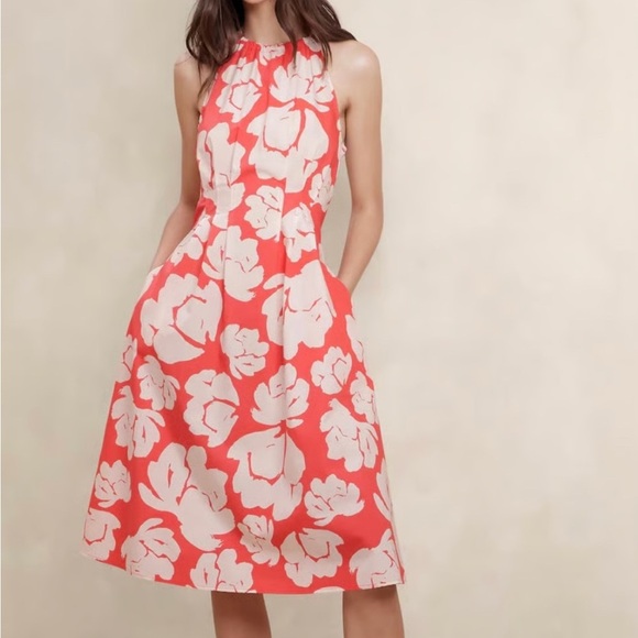 Banana Republic Factory Dresses & Skirts - Banana Republic NWT 100% Cotton Floral Print Sleeveless Dress SZ 8
